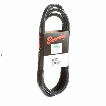 Browning 5VX1030 Cogged, Wedge V-Belt, 103 in Outside Length, 5/8 in Top Width 5VX1030